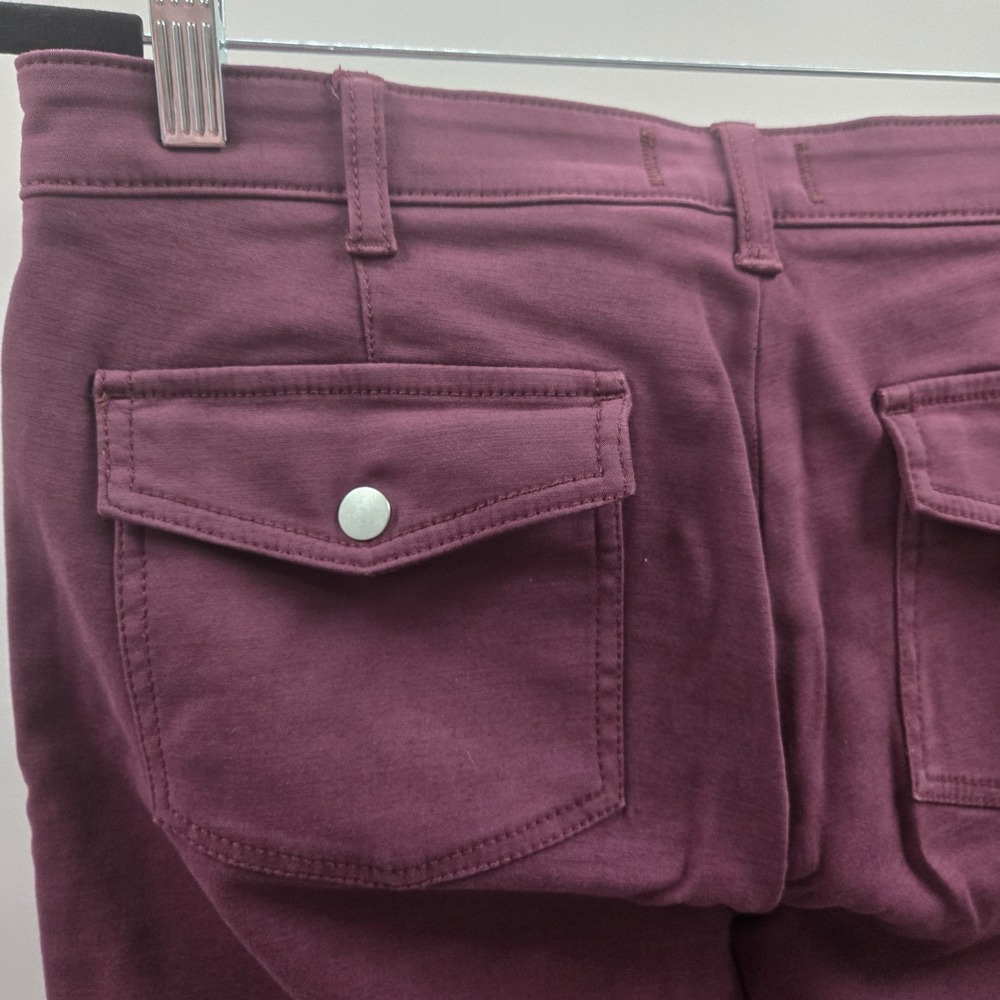 Lila Ryan Women's Pants Wine Colored Chino Straight Leg - Picture 6 of 15